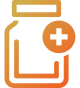 Icon of a pill bottle with a plus sign